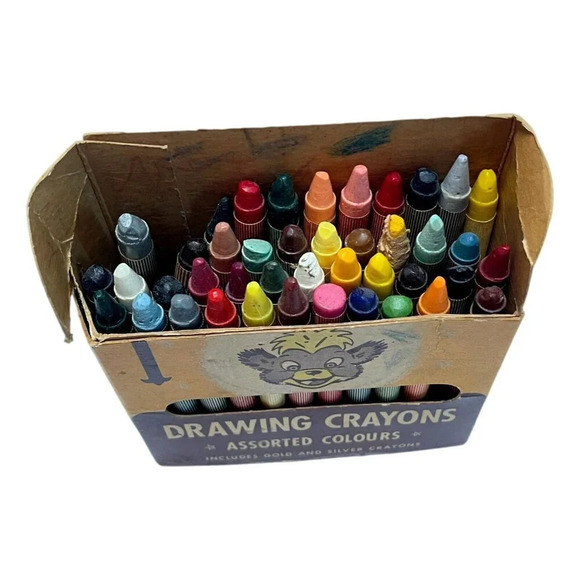 Vintage Eatons Punkinhead Crayons circa 1960s Canada - Picture 3 of 7